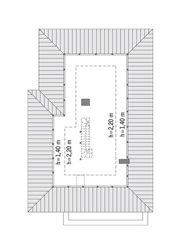 Ustawny - wariant I (z wentylacją mechaniczną i rekuperacją)