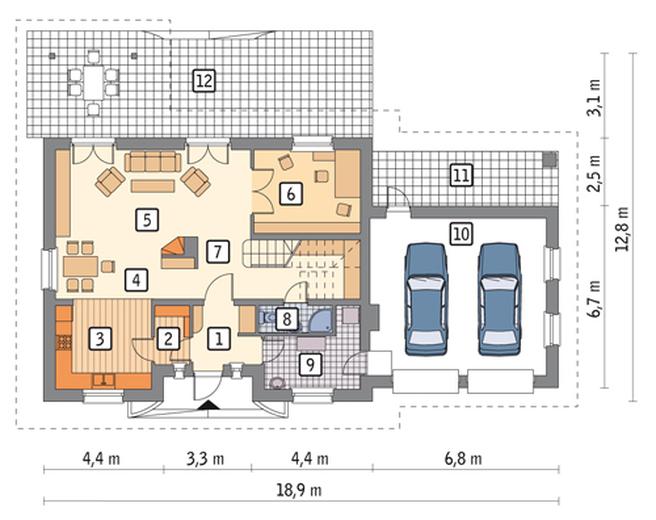 Reprezentacyjny (z wentylacją mechaniczną i rekuperacją)