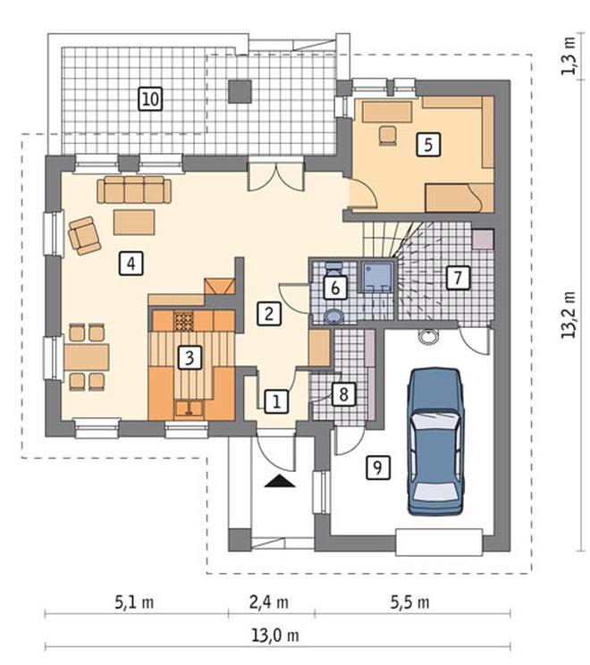 Konkursowy (z wentylacją mechaniczną i rekuperacją)