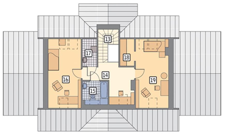 Moje miejsce - wariant I (z wentylacją mechaniczną i rekuperacją)