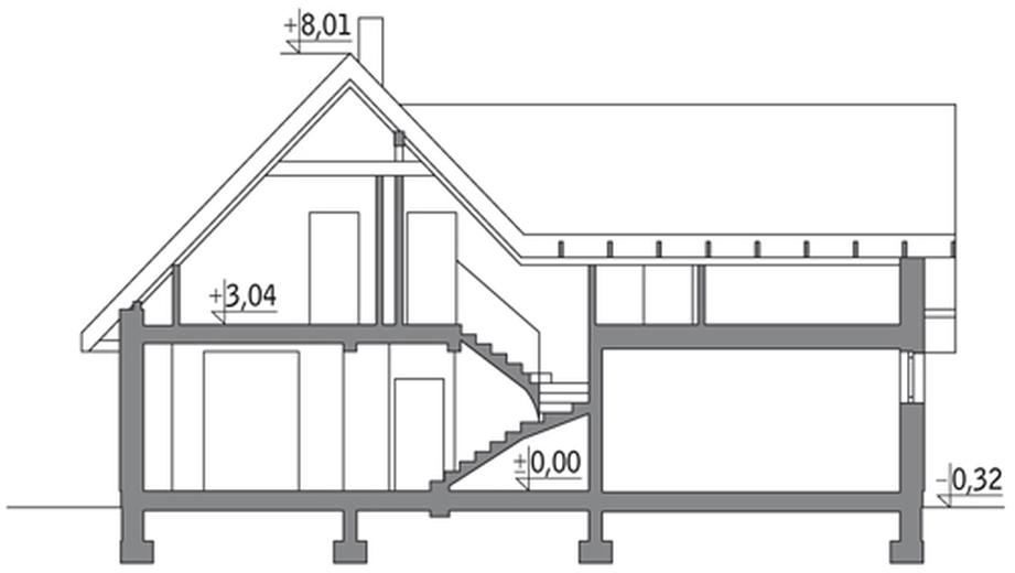 Wspaniały - wariant II (z wentylacją mechaniczną i rekuperacją)
