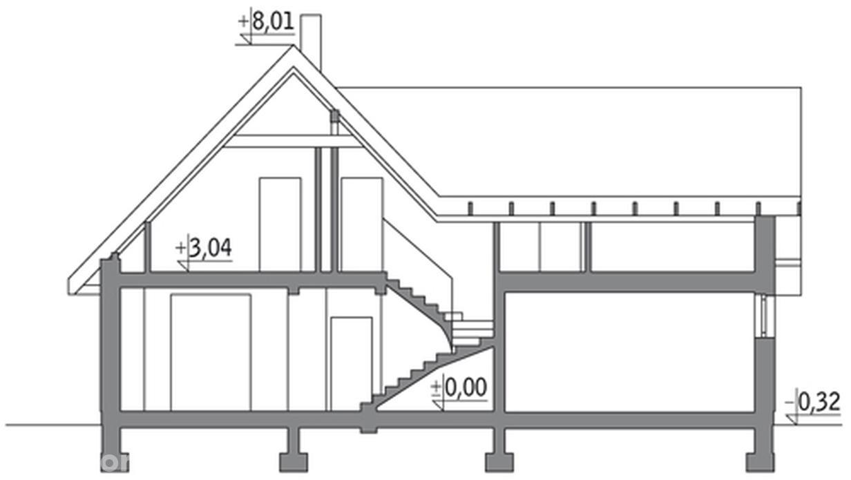 Wspaniały - wariant II (z wentylacją mechaniczną i rekuperacją)