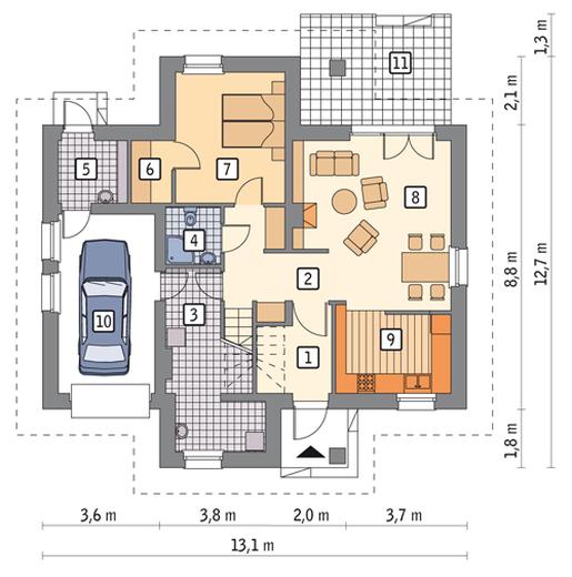 Niewielki (z wentylacją mechaniczną i rekuperacją)