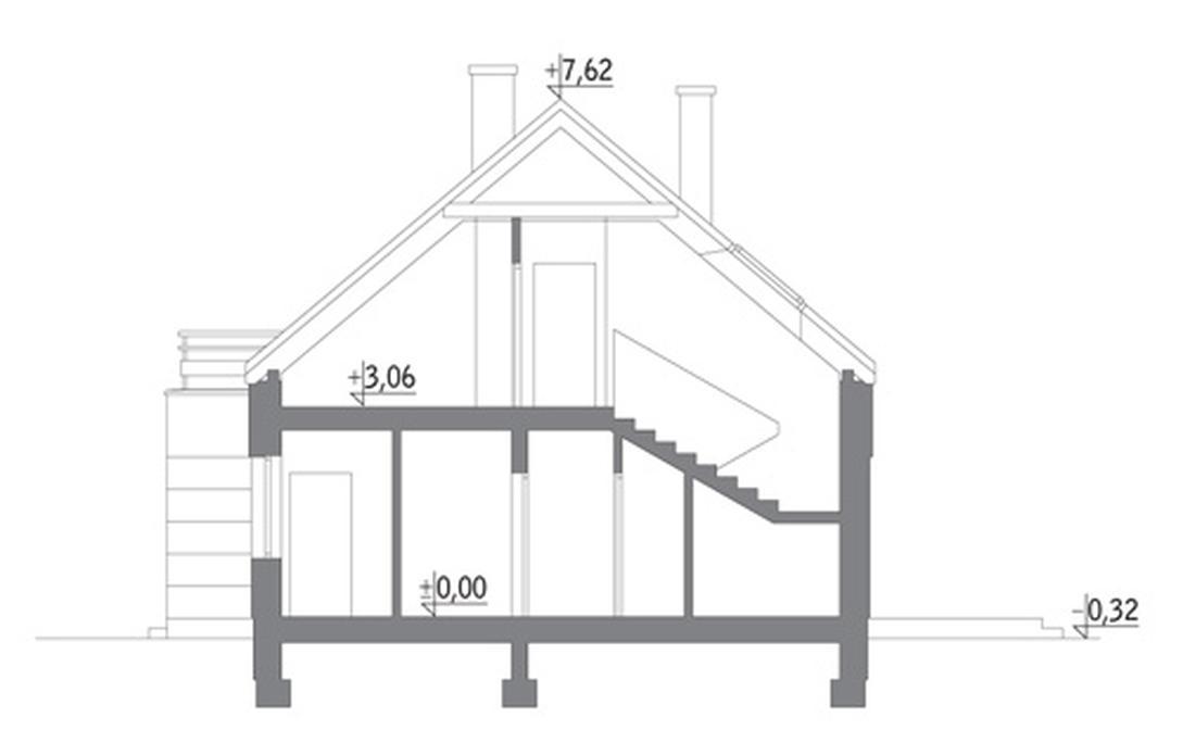 Zielona ostoja - wariant II (z wentylacją mechaniczną i rekuperacją)