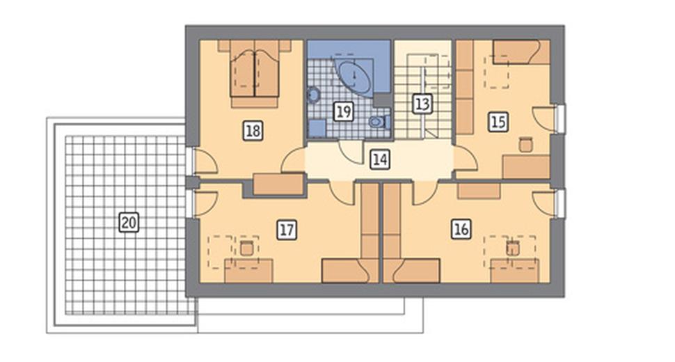 Zielona ostoja - wariant II (z wentylacją mechaniczną i rekuperacją)