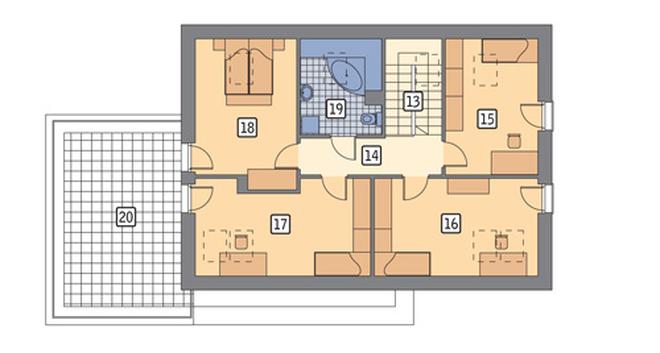 Zielona ostoja - wariant II (z wentylacją mechaniczną i rekuperacją)