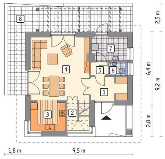 Pełen energii (z wentylacją mechaniczną i rekuperacją)
