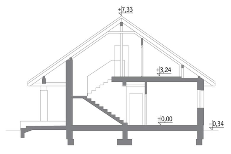 Jesienna zaduma - wariant I (z wentylacją mechaniczną i rekuperacją)