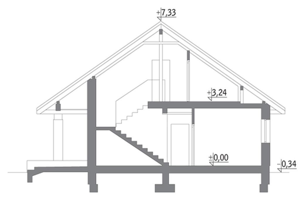 Jesienna zaduma - wariant I (z wentylacją mechaniczną i rekuperacją)