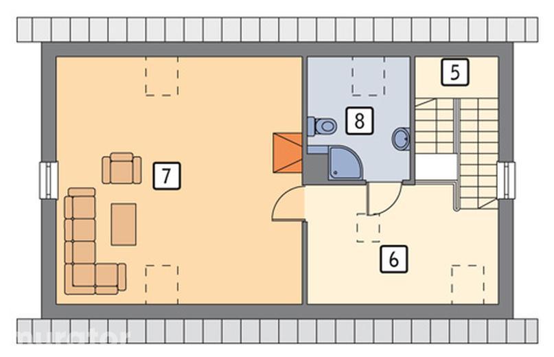 Garaż z częścią mieszkalną (letniskową) i pomieszczeniem gospodarczym G11