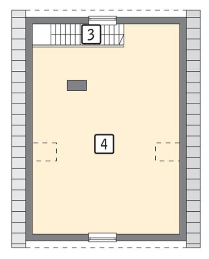 Garaż z poddaszem i pomieszczeniem gospodarczym G30