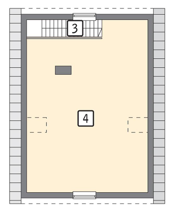 Garaż z poddaszem i pomieszczeniem gospodarczym G30