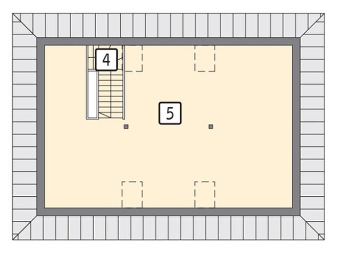 Garaż z poddaszem i pomieszczeniem gospodarczym G34a