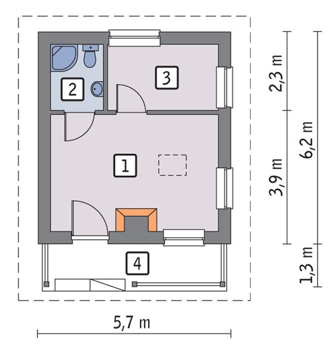 Budynek gospodarczy GC59b