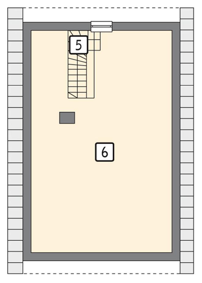 Garaż z poddaszem i pomieszczeniem gospodarczym