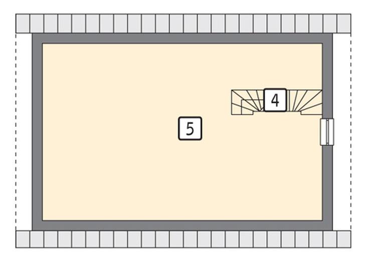 Garaż z poddaszem i pomieszczeniem gospodarczym