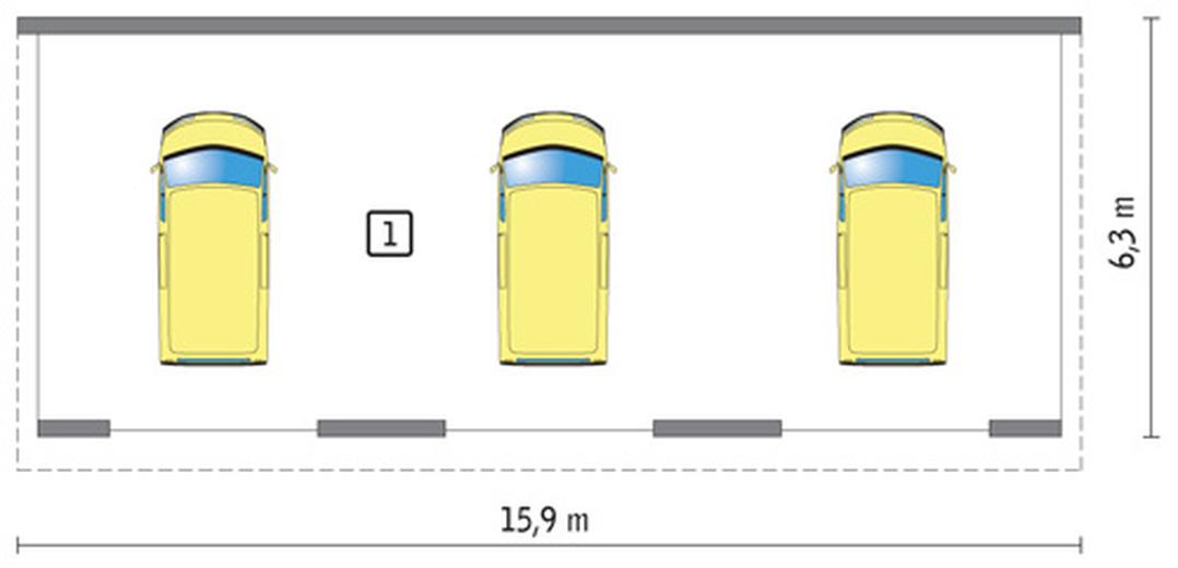 Wiata garażowa GC92a