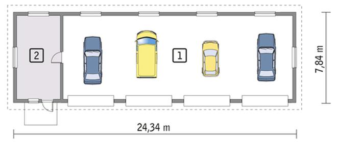 Budynek garażowo-magazynowy GM01
