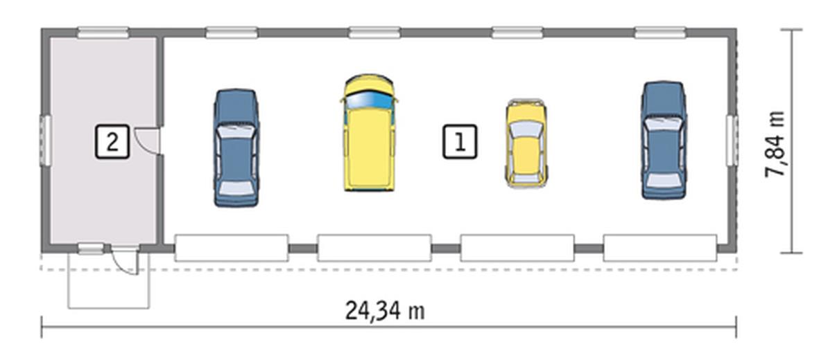 Budynek garażowo-magazynowy GM01a