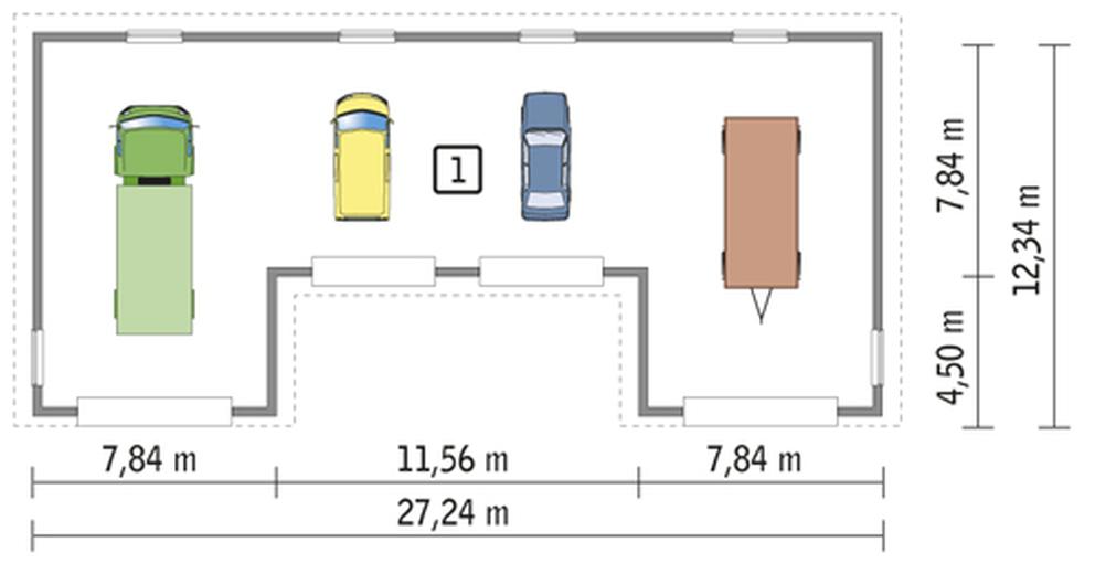 Budynek garażowo-magazynowy GM02