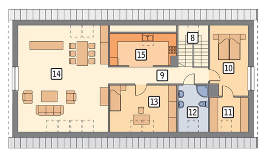 Budynek garażowo-magazynowy z częścią mieszkalną GM04