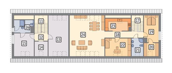 Magazyn z poddaszem mieszkalno-gospodarczym GM04a