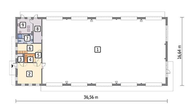 Magazyn z częścią pomocniczą GM08a