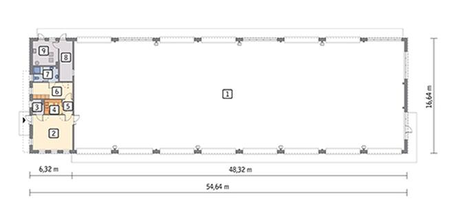 Magazyn z częścią pomocniczą GM08b