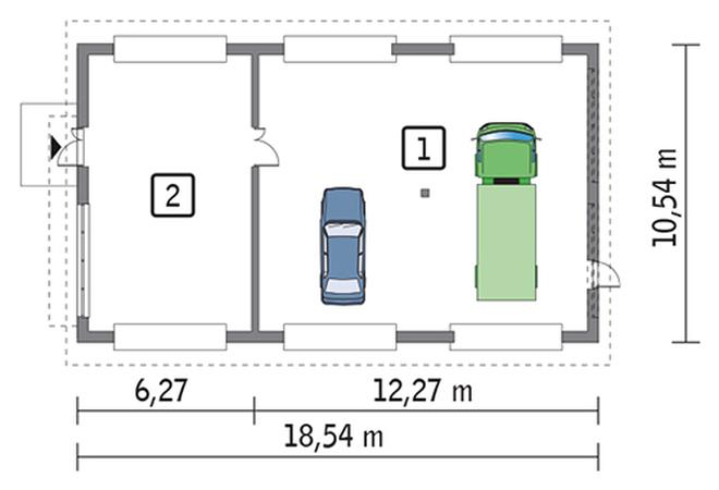 Budynek garażowo-magazynowy GM11
