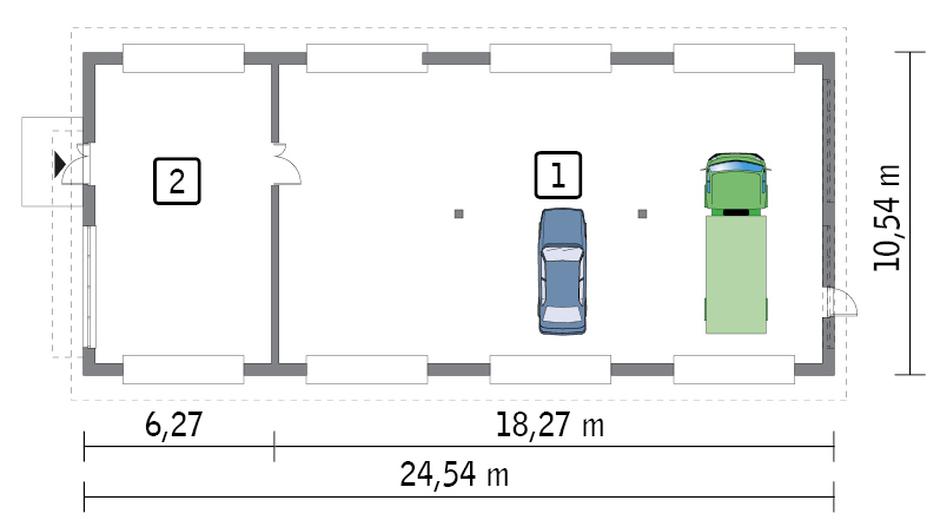 Budynek garażowo-magazynowy GM11a