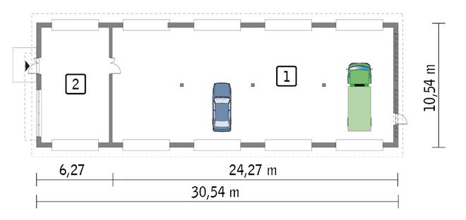 Budynek garażowo-magazynowy GM11b