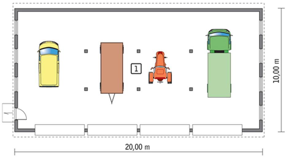 Budynek garażowo-magazynowy GMC01a