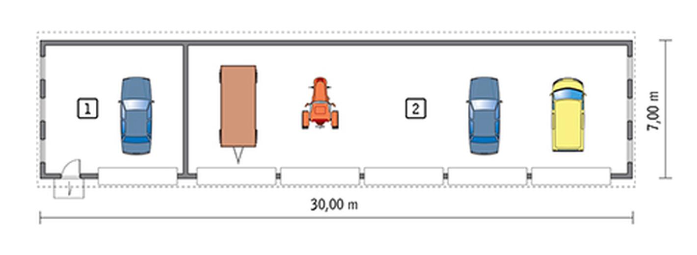 Budynek garażowo-magazynowy GMC03b