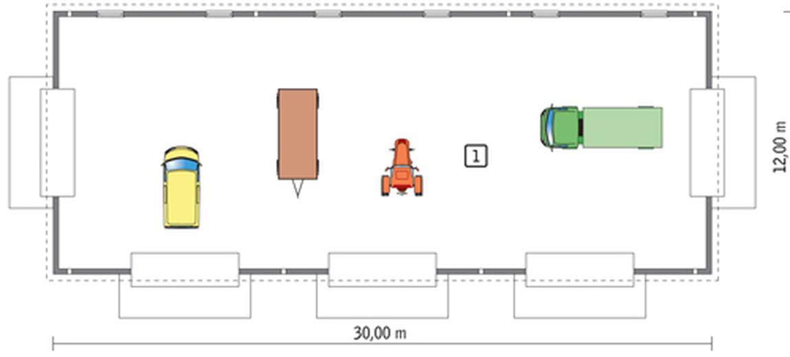 Budynek garażowo-magazynowy GMC04c
