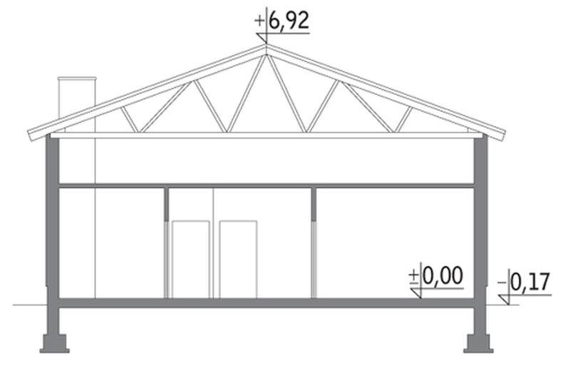 Budynek garażowo-magazynowy z pom. pomocniczymi GMC04e