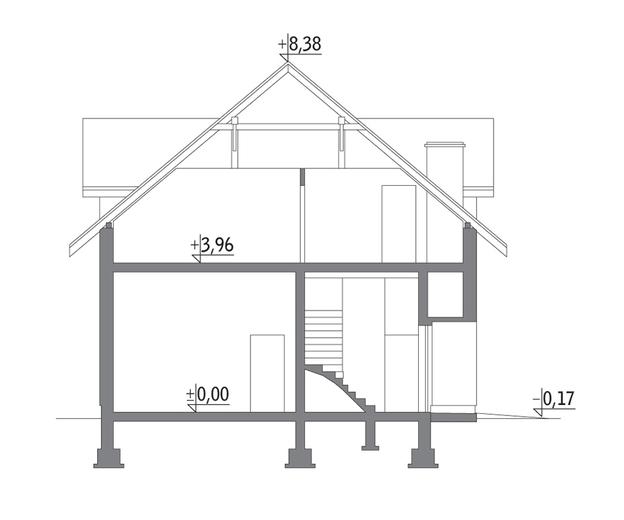 Budynek garażowo-magazynowy z częścią mieszkalną GMC06