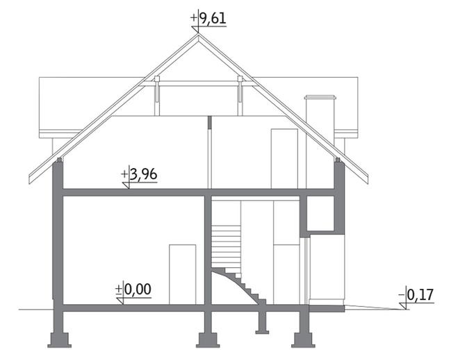 Budynek garażowo-magazynowy z częścią mieszkalną GMC06a