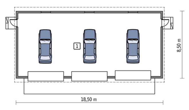 Budynek garażowo-magazynowy GMC08