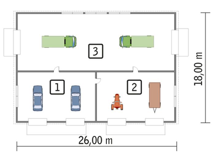 Budynek garażowo-magazynowy GMC11