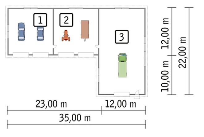 Budynek garażowo-magazynowy GMC12