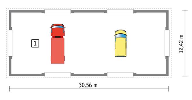 Budynek garażowo-magazynowy GMC15