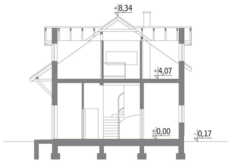 Budynek garażowo-magazynowy z częścią mieszkalną (sezonową) i pom. pomocniczymi