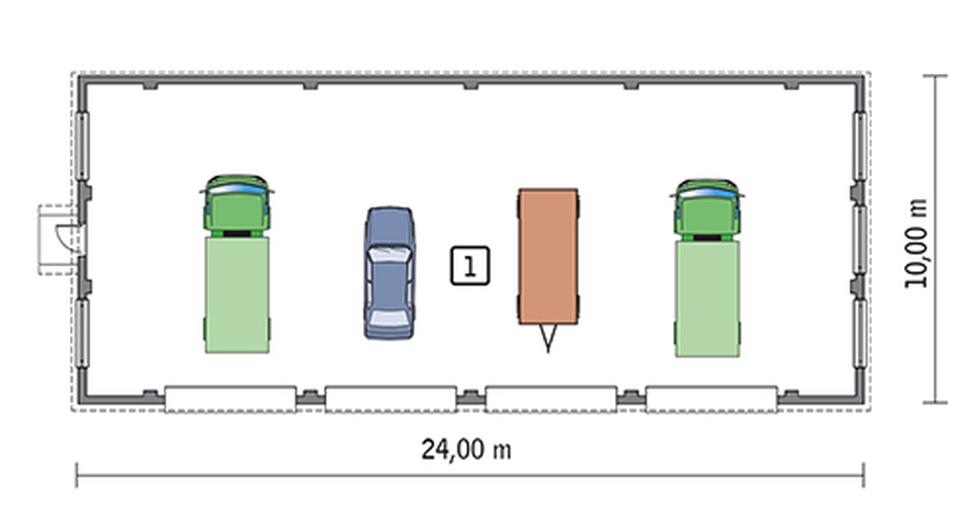 Budynek garażowo-magazynowy GMC19a