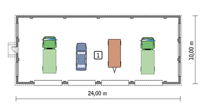 Budynek garażowo-magazynowy GMC19a