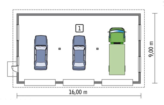 Budynek garażowo-magazynowy GMC20