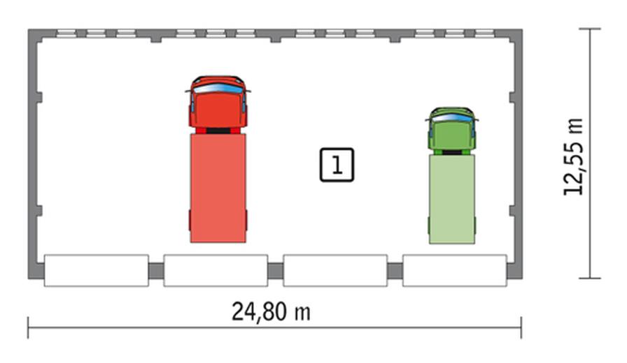 Budynek garażowo-magazynowy GMC25