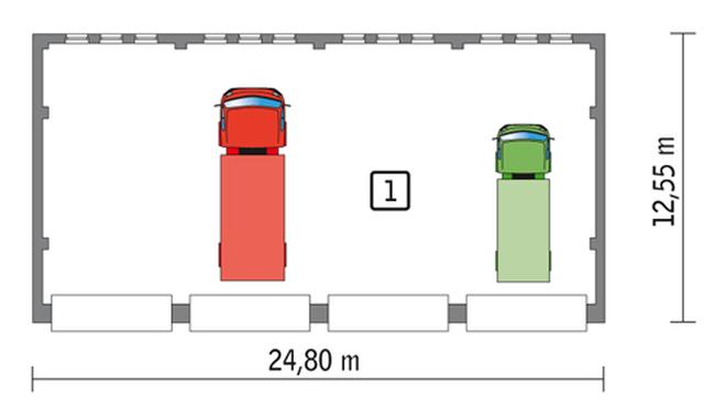 Budynek garażowo-magazynowy GMC25