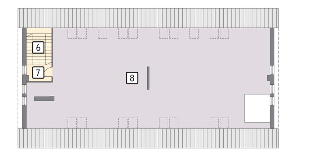 Budynek garażowo-magazynowy z poddaszem użytkowym GMC27c