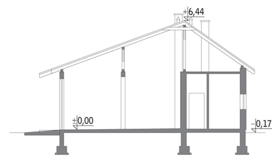 Budynek garażowo-magazynowy z częścią pomocniczą GMC29