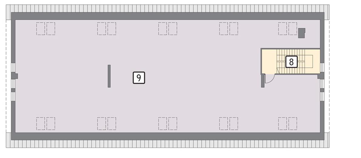 Budynek garażowo-magazynowy z pom. pomocniczymi  i poddaszem użytkowym GMC30c